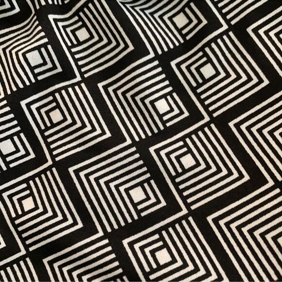 Anthropologie Monteau Jumpsuit Black & White Geometric Print Size Large - Picture 4 of 16